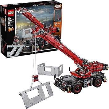 LEGO®-Technic La grue tout terrain Jeu Garçon et Fille 11 Ans et Plus, Jeu de Construction, 4057 Pièces 42082