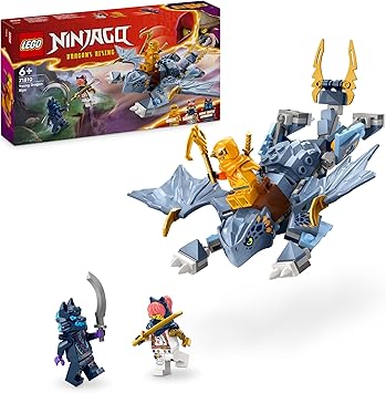 LEGO Ninjago Le Jeune Dragon Riyu, Set de Jeu avec 3 Minifigurines de Ninjas pour Jouer en Autonomie, Modèle d’Aventure à Construire pour Enfants, Idée Cadeau pour Garçons et Filles dès 6 Ans 71810