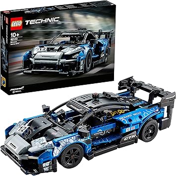 LEGO 42123 Technic McLaren Senna GTR Modèle de Collection de Voiture de Sport de Course, Jeu de Construction de véhicule