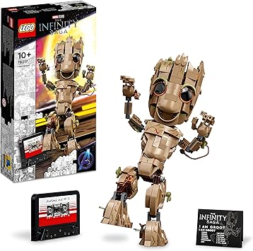LEGO Marvel Je s'appelle Groot, Jouet à Construire et Figurine du Personnage du Film Les Gardiens de la Galaxie 2 pour Enfants, Garçons, Filles et Fans des Avengers dès 10 Ans 76217