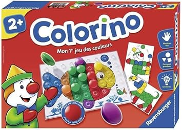 Ravensburger - Jeu Educatif - Colorino - Jeu d'apprentissage des Couleurs et Manipulation - Motricité et créativité - A partir de 2 Ans - 24011 - Version française